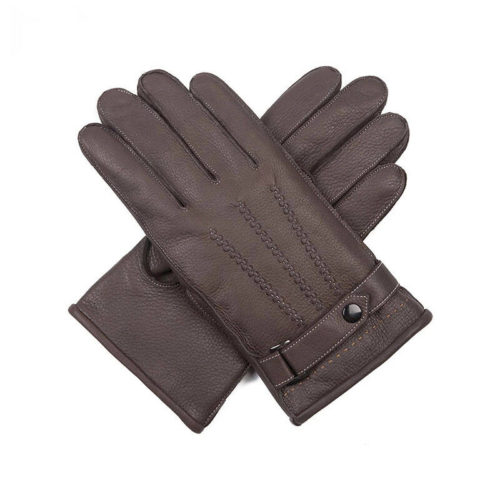 cashmere lined deerskin gloves