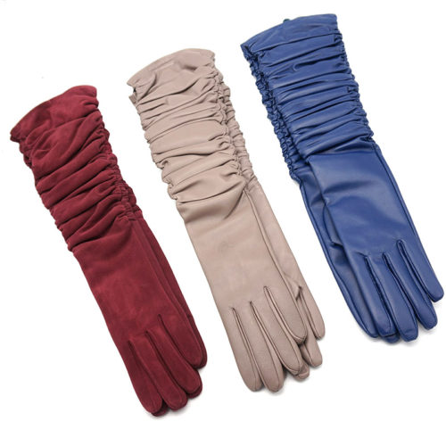 Opera Long Leather Gloves