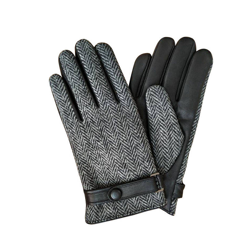 Herringbone leather glove manufacturer
