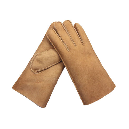 double face shearling glove